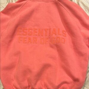 Essentials Fear of God Kids Sweatshirt - Coral
